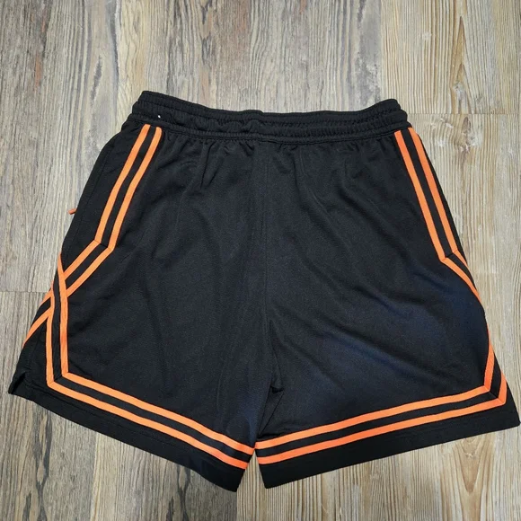 Nike Black Shorts with Orange Stripes - Picture 3 of 7